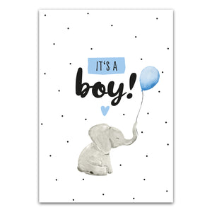 Postkarte "It's a boy!"