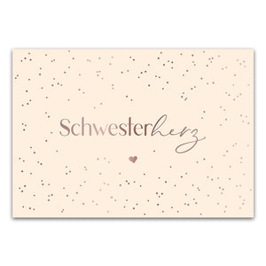 Postkarte "Schwesterherz"