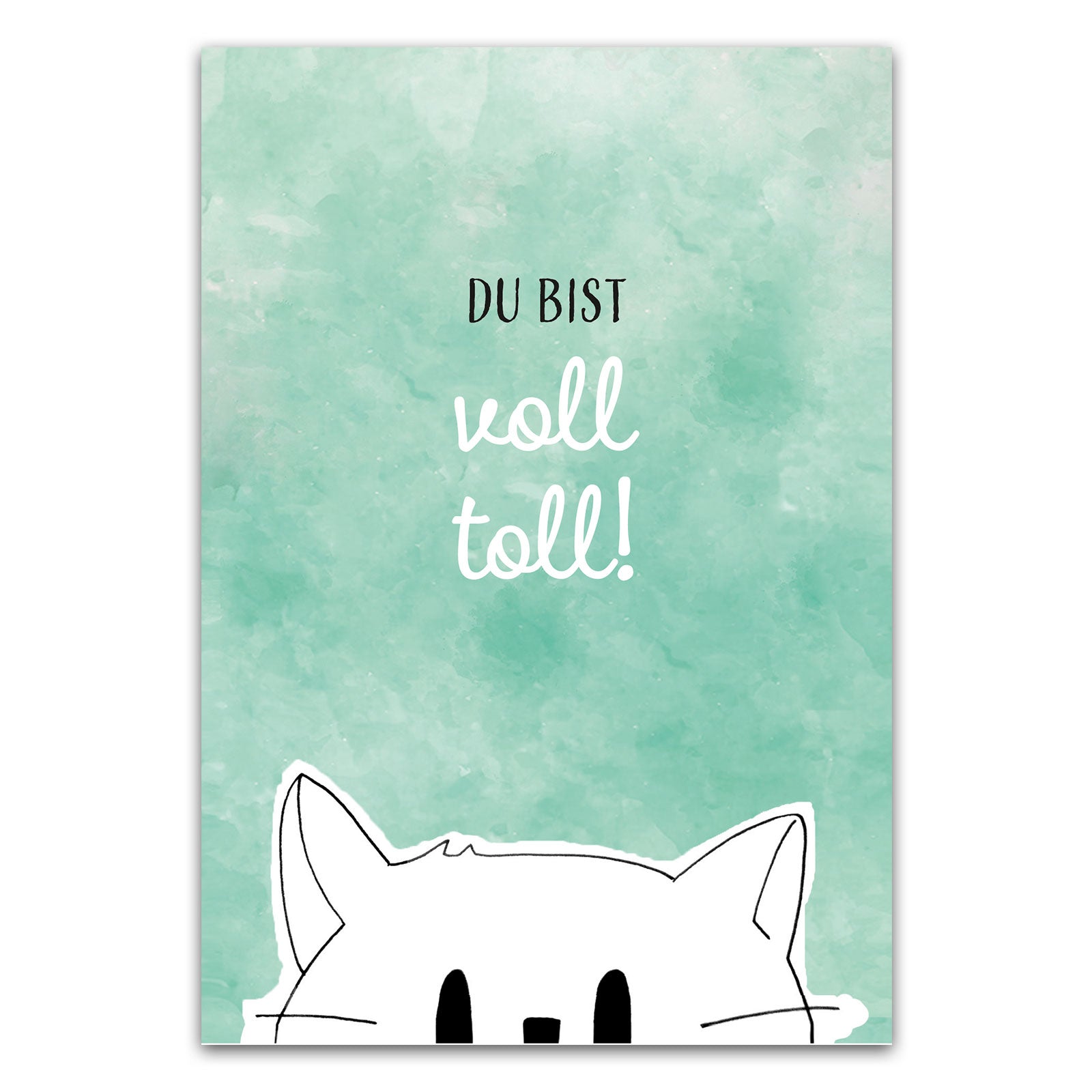 Postkarte "Du bist voll toll!"