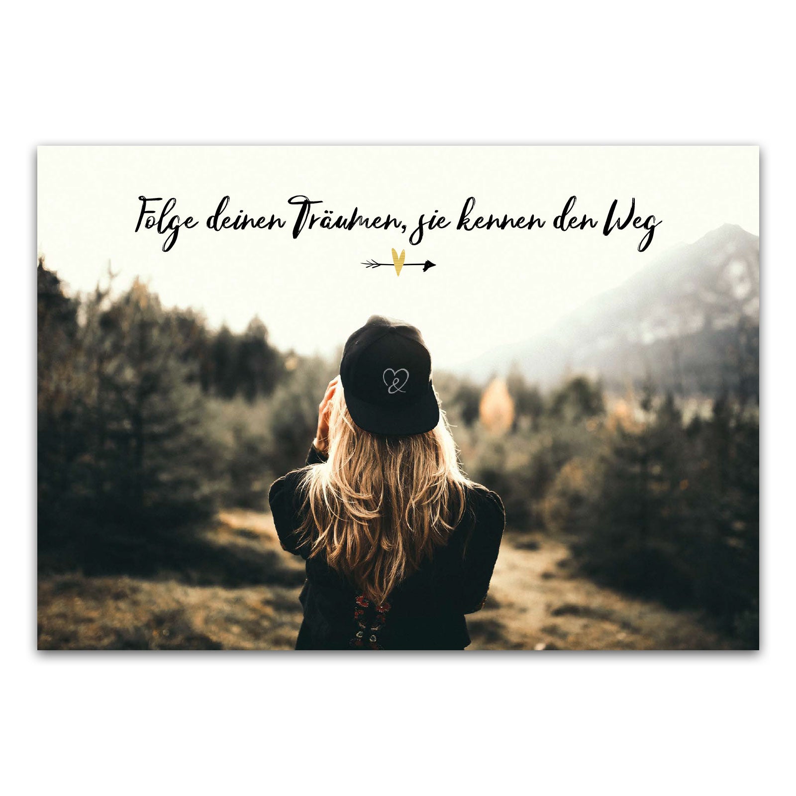 Postkarte "Folge deinen Träumen, sie kennen den Weg"