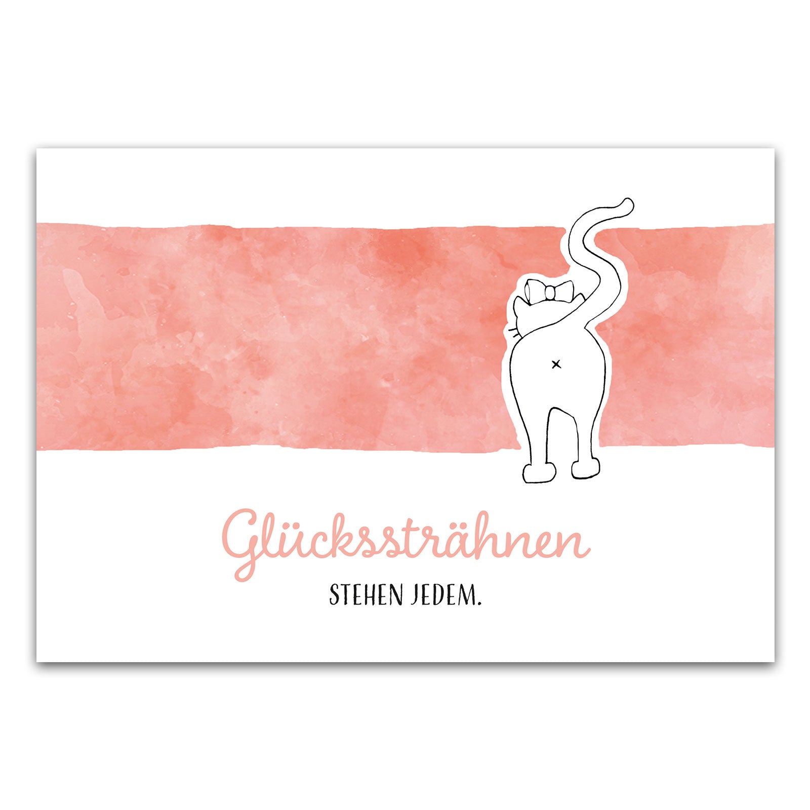 Postkarte "Glückssträhnen stehen jedem"