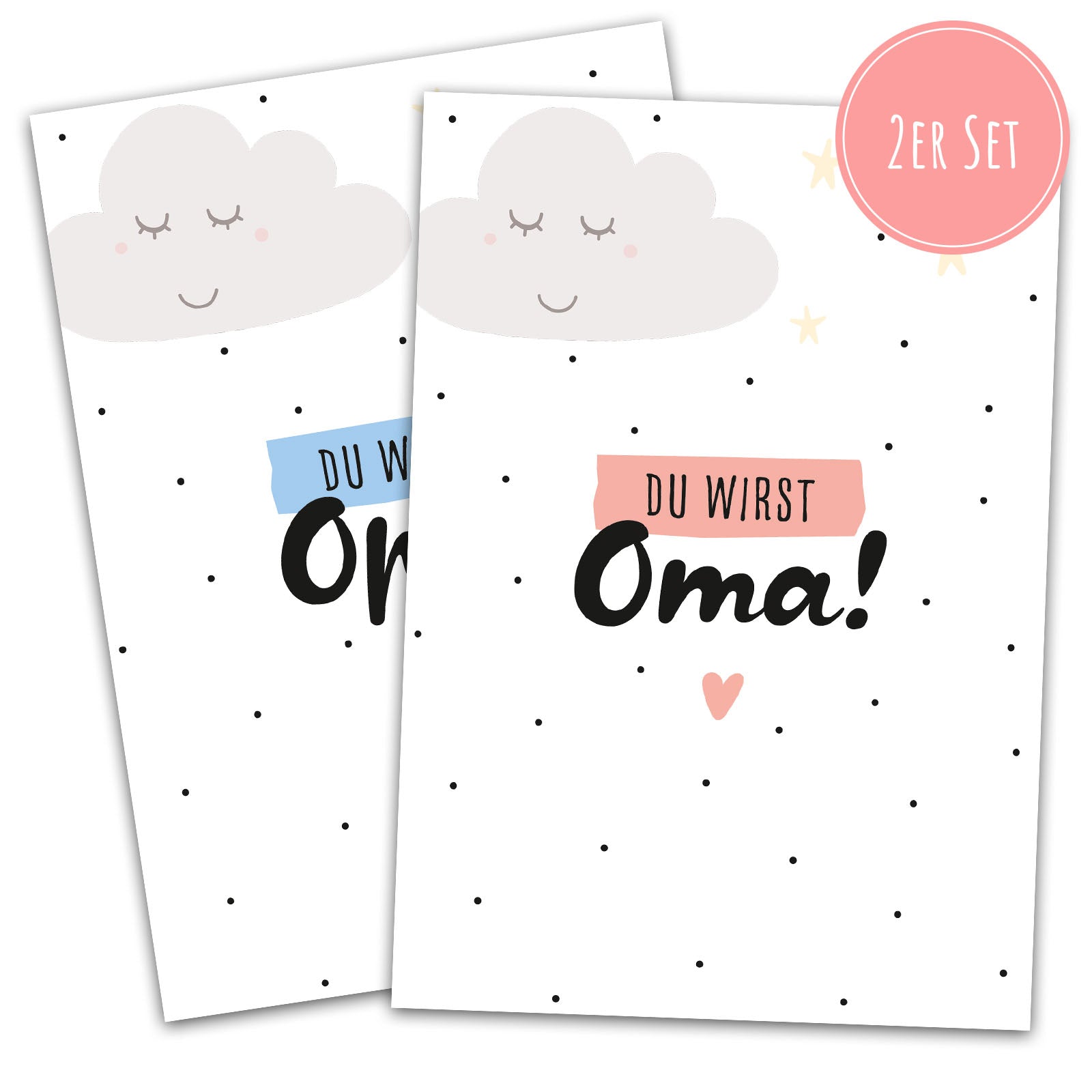 Du wirst Oma, Du wirst Opa Postkarten-Set