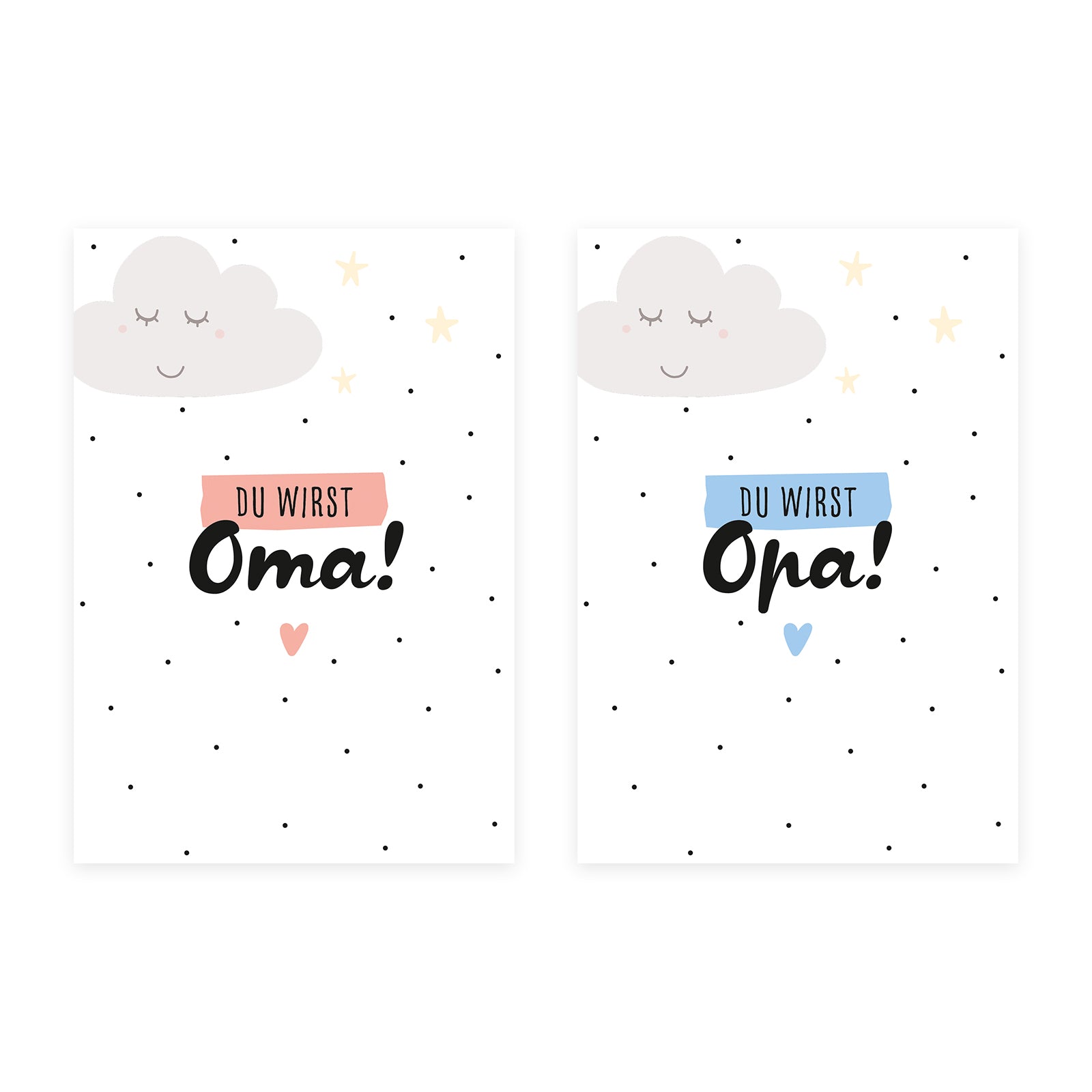 Du wirst Oma, Du wirst Opa Postkarten-Set