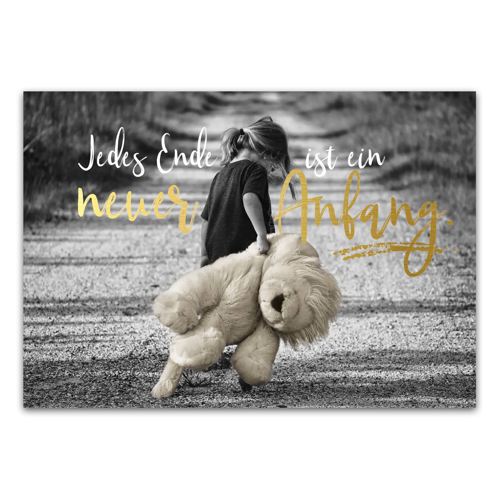 Postkarte "Jedes Ende ist ein neuer Anfang"