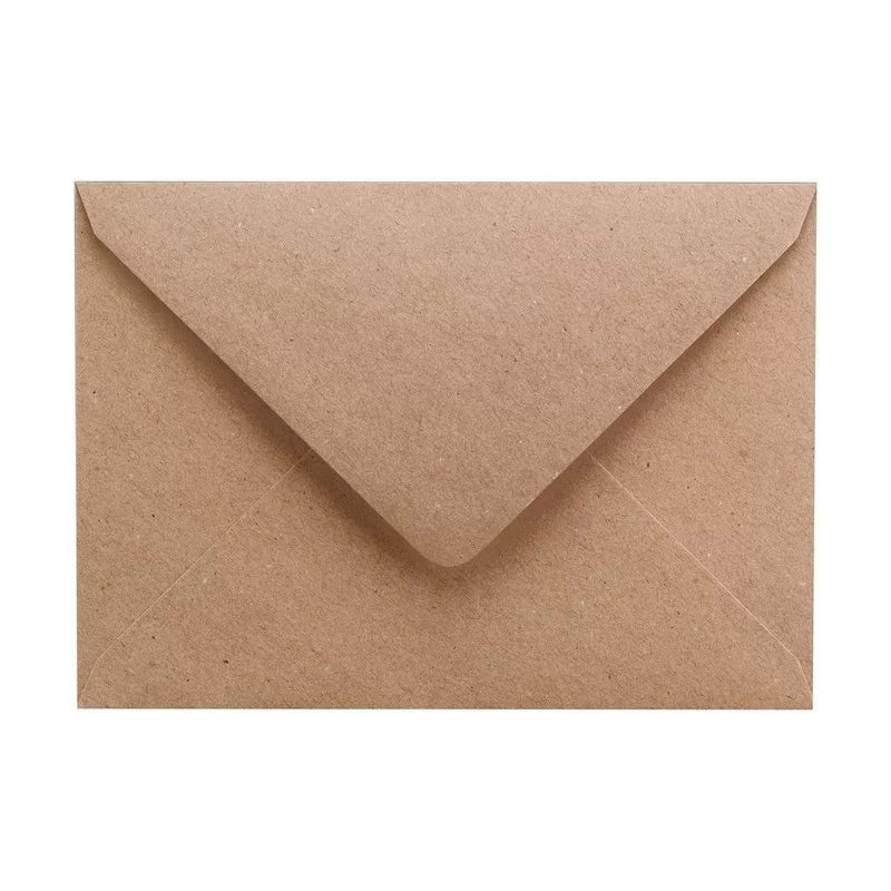 Kraftpapier Umschlag für Postkarten und Grußkarten im Vintage-Look