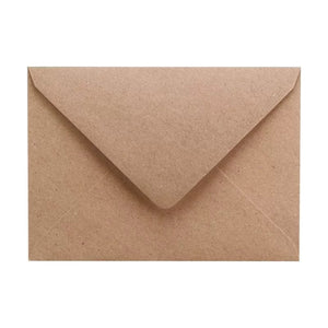 Kraftpapier Umschlag für Postkarten und Grußkarten im Vintage-Look