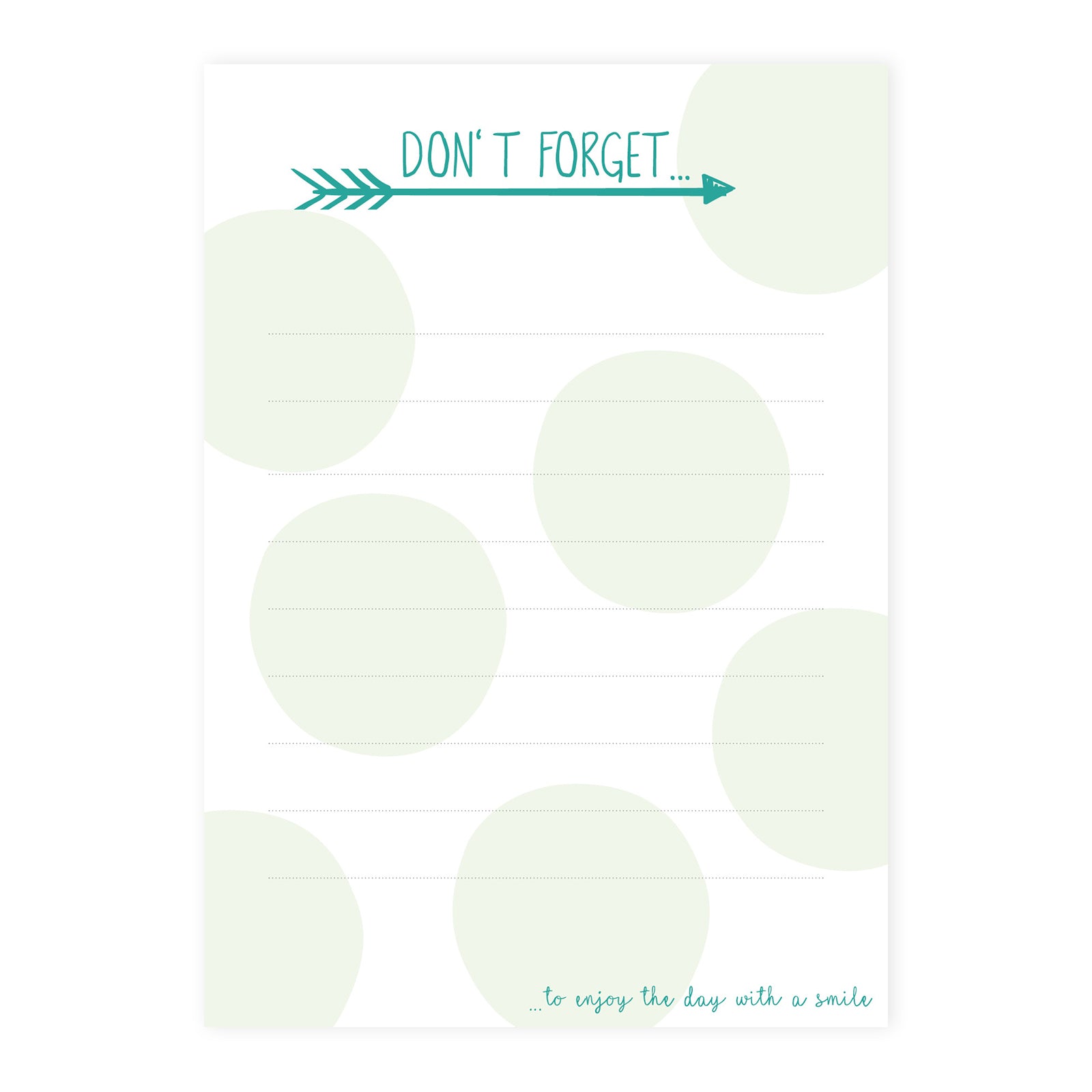 Notizblock "Don't forget" DIN A6