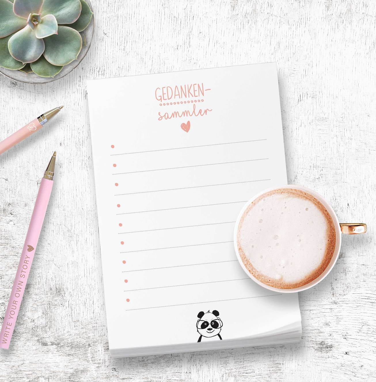 Notizblock "Gedankensammler" DIN A6