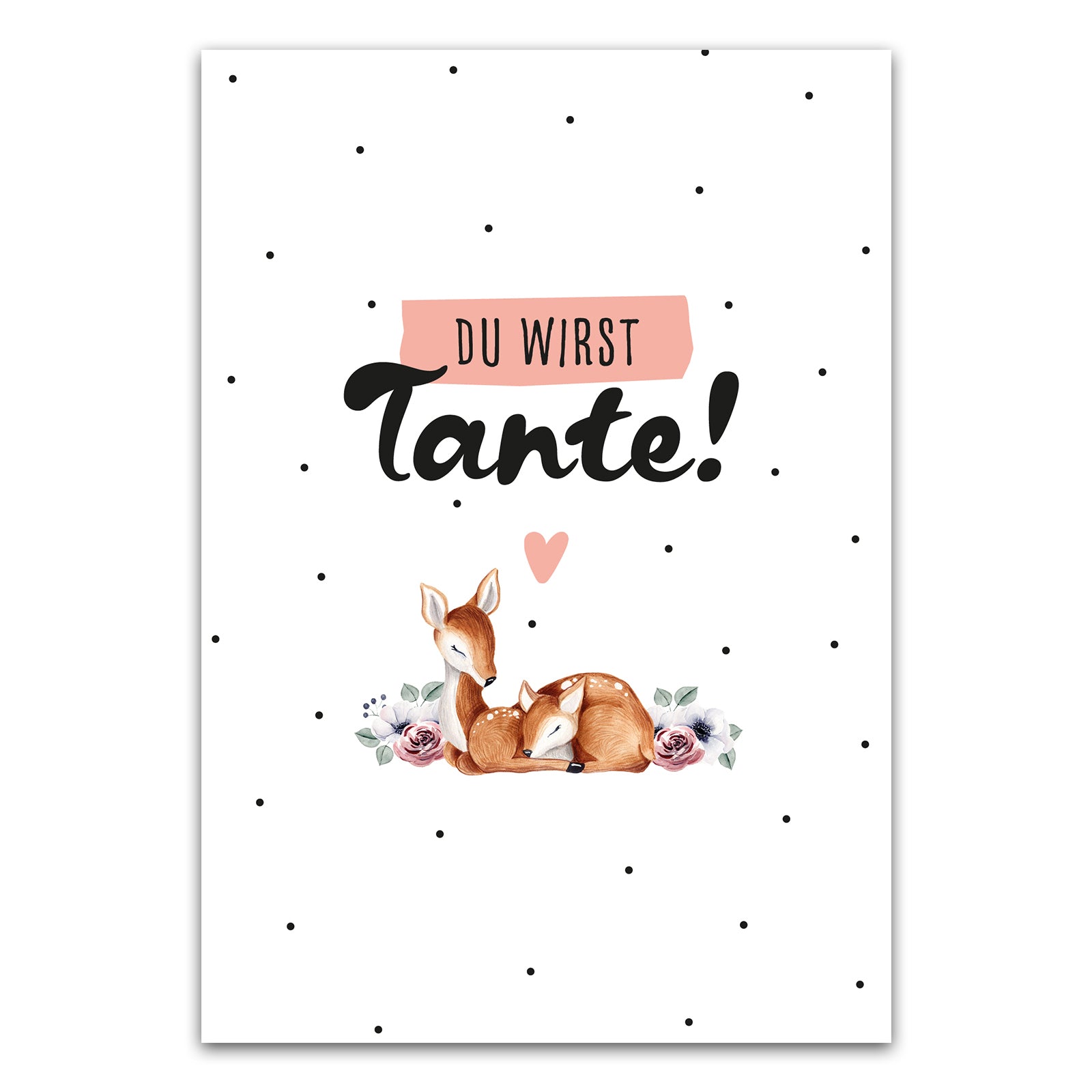 Postkarte "Du wirst Tante"
