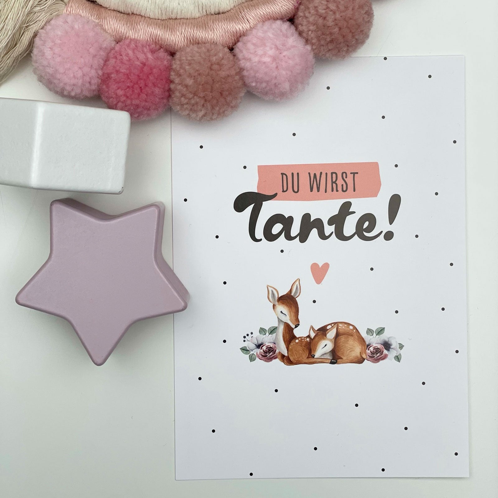 Postkarte "Du wirst Tante"