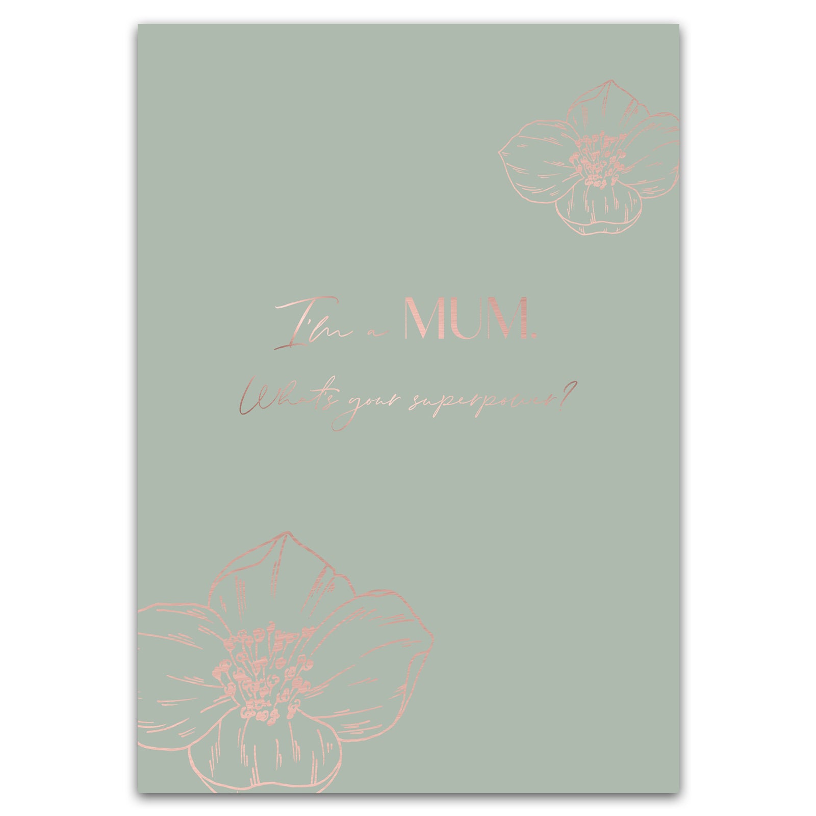 Postkarte "I'm a Mum. Whats your superpower?"