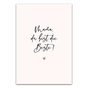 Postkarte "Mama, Du bist die Beste!"