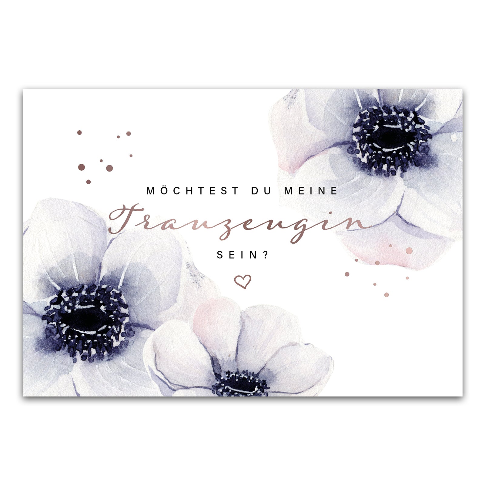 Postkarte "Möchtest Du meine Trauzeugin sein?"