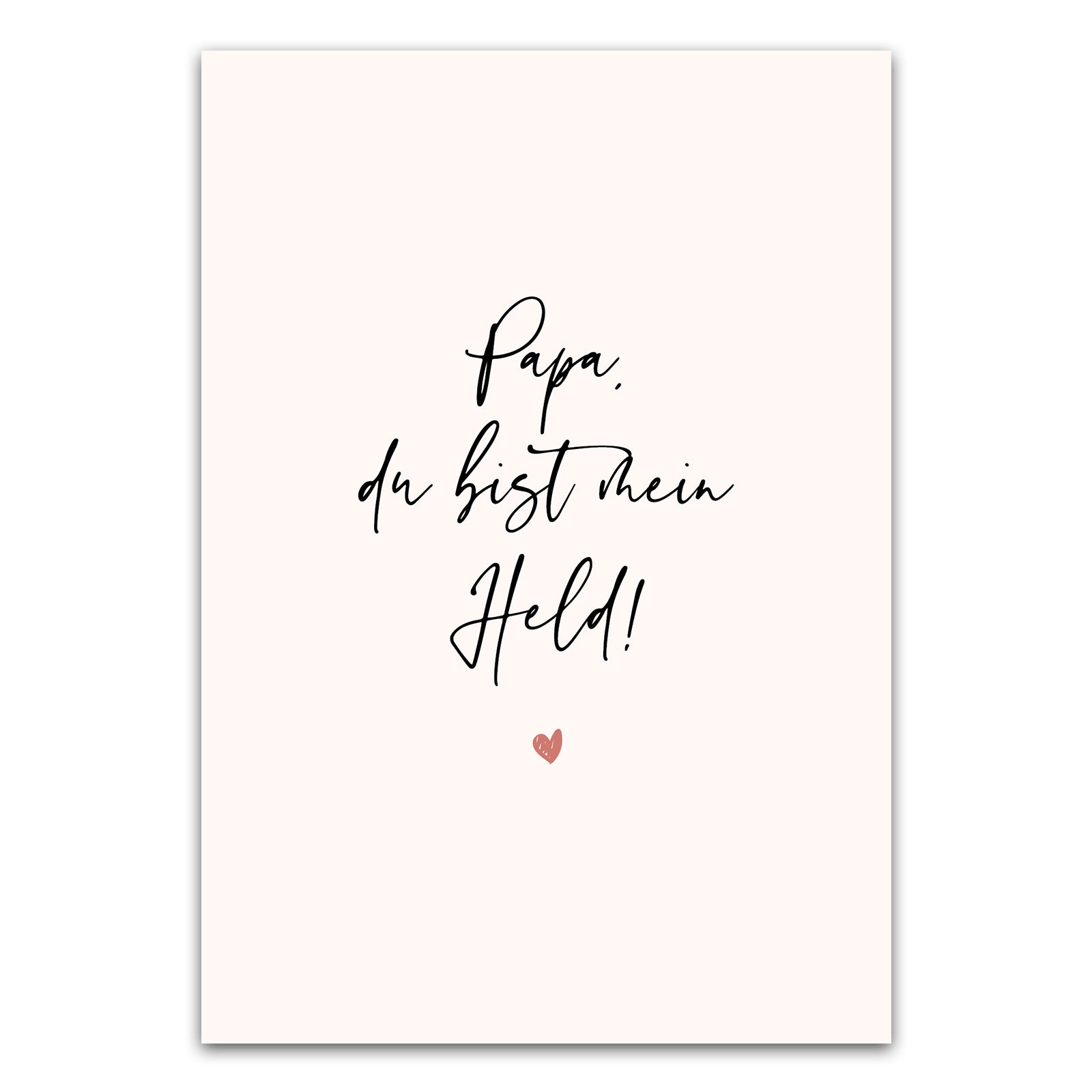 Postkarte "Papa, Du bist mein Held!"