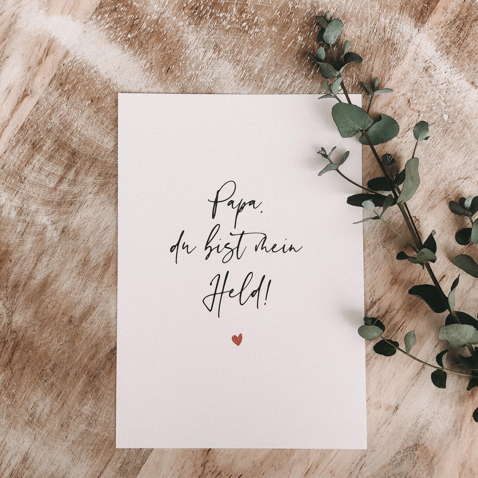 Postkarte "Papa, Du bist mein Held!"