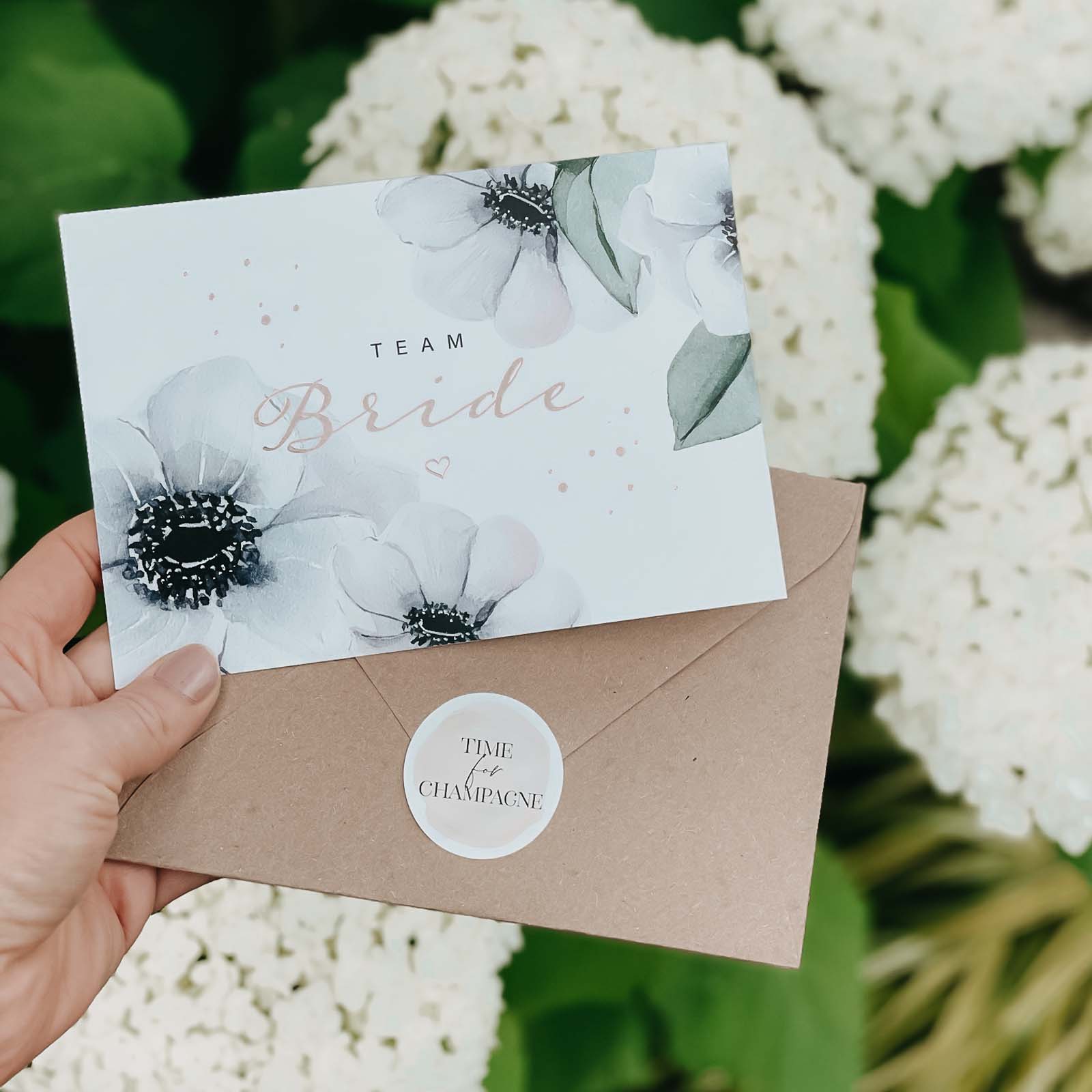 Postkarte "Team Bride"