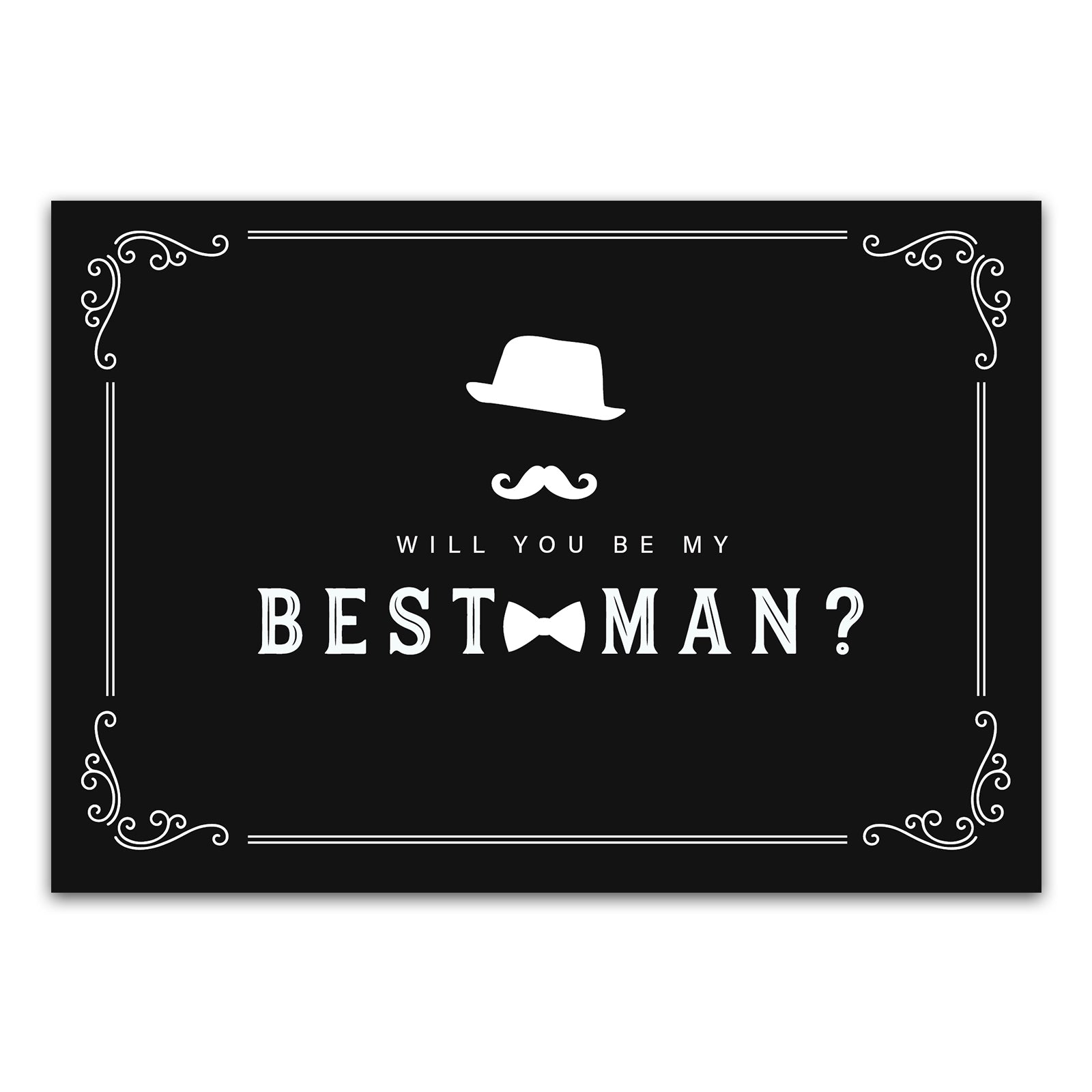 Postkarte "Will you be my best man?"