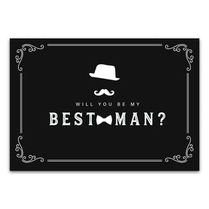 Postkarte "Will you be my best man?"
