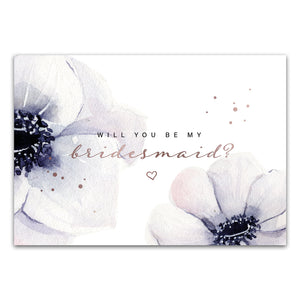 Postkarte "Will you be my bridesmaid?"