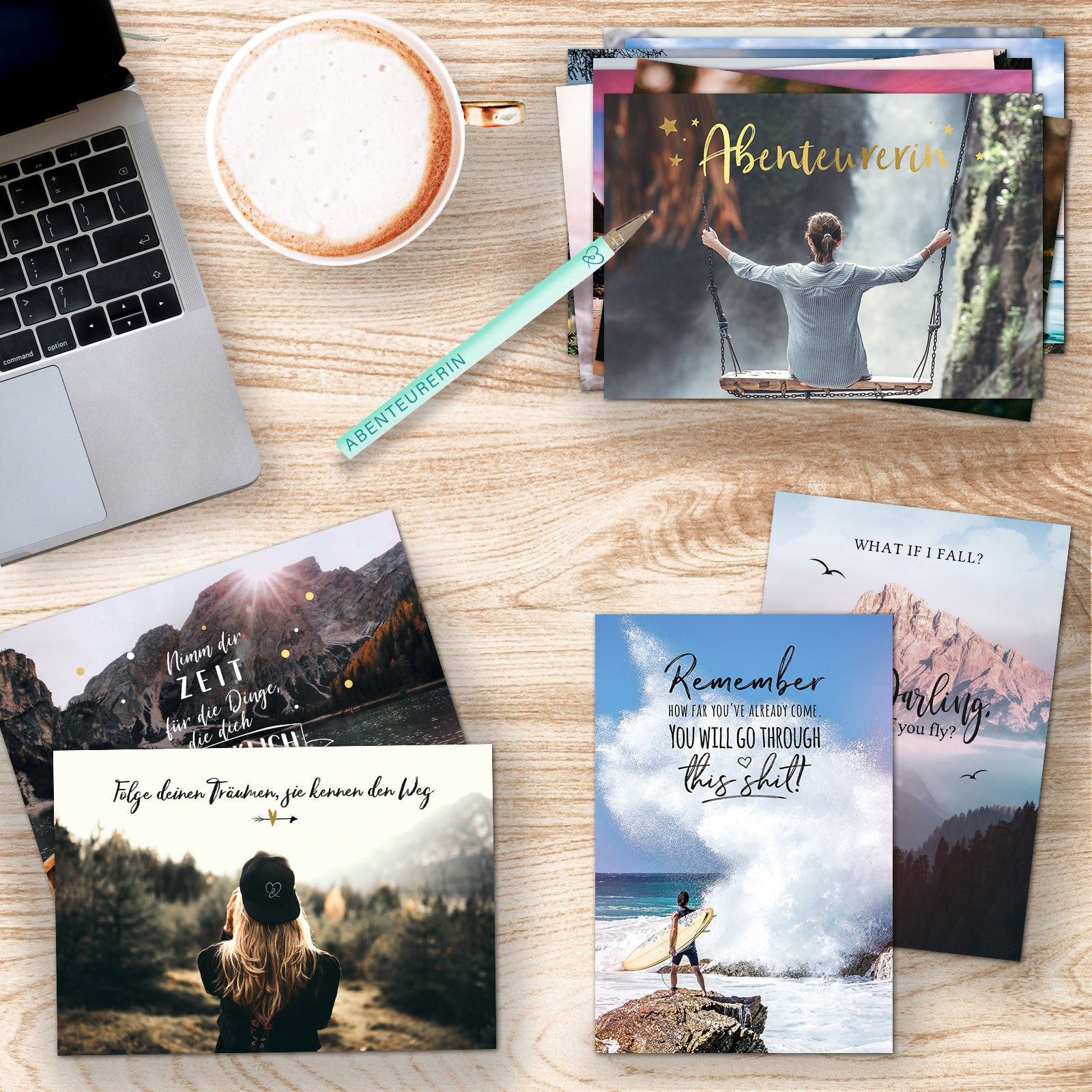 15er Postkarten Set "Abenteurerin"