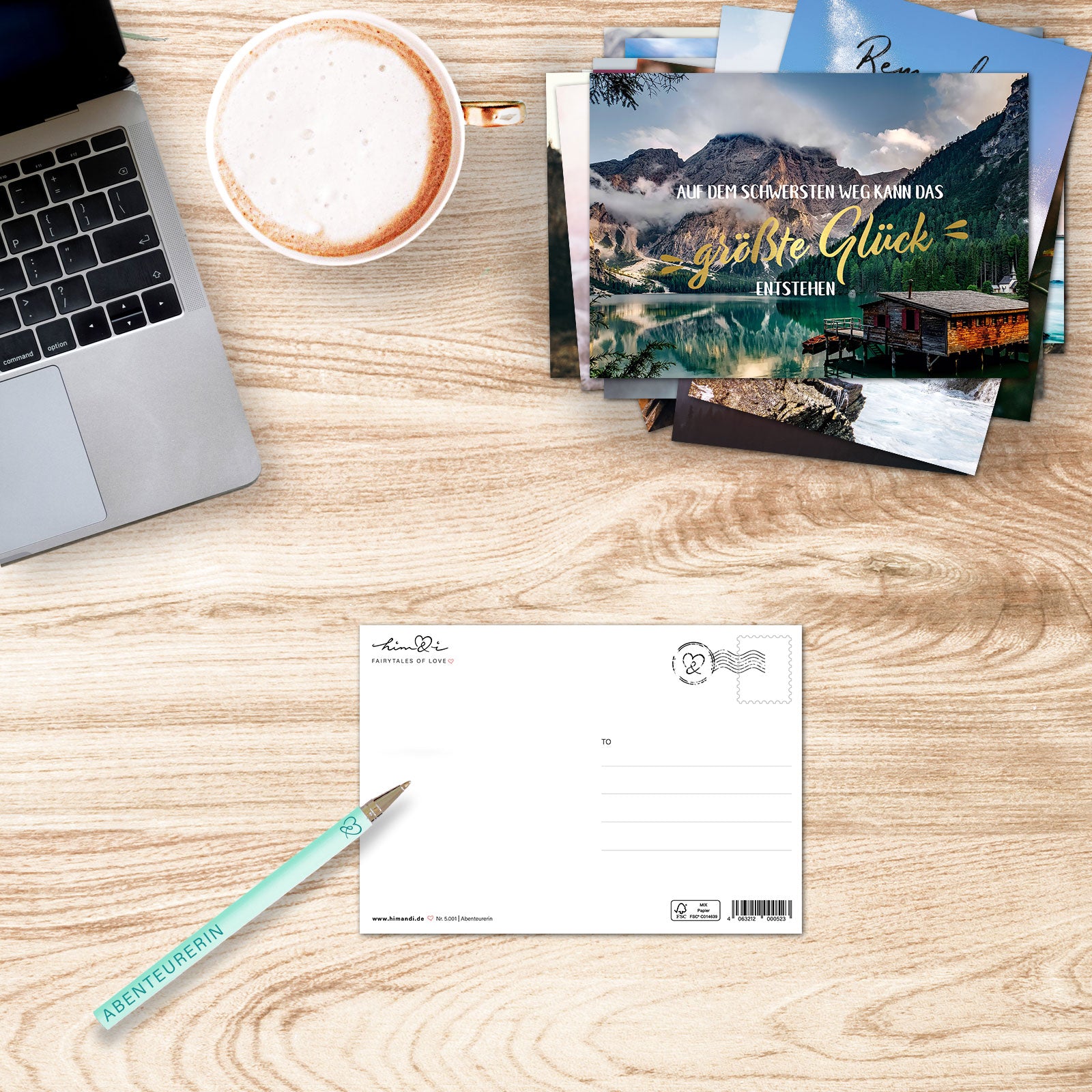 15er Postkarten Set "Abenteurerin"