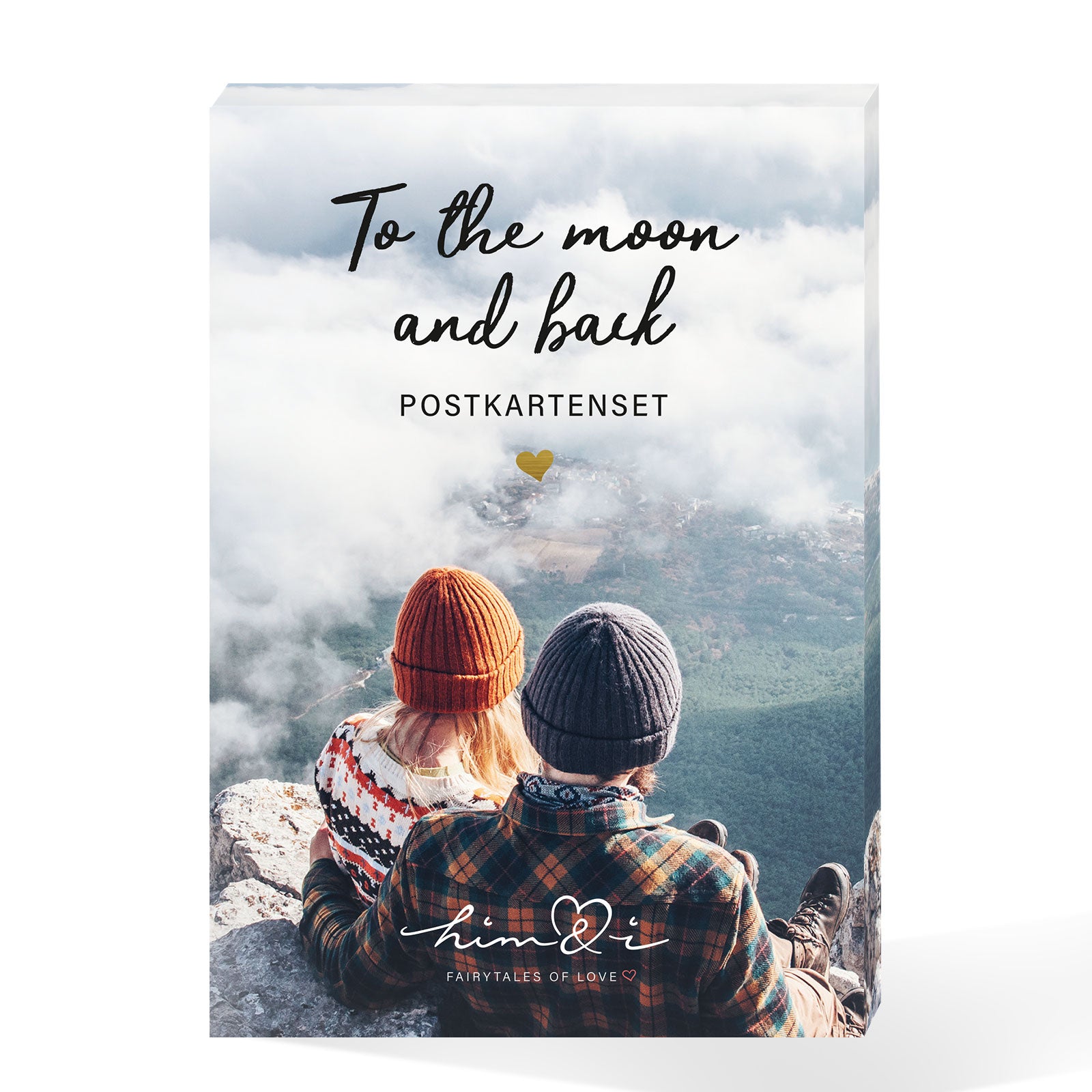 10er Postkarten Set "To the moon and back"