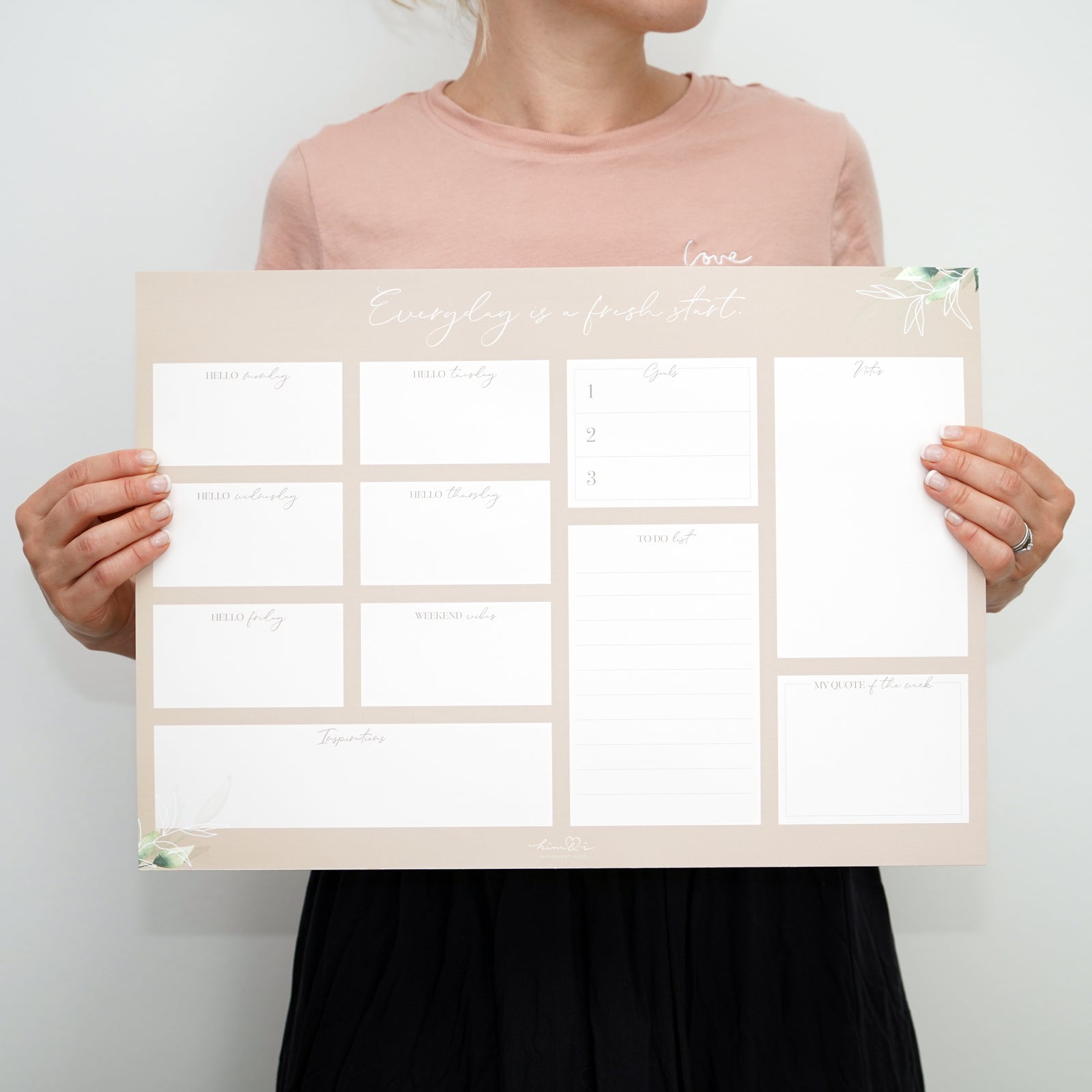 Schreibtischunterlage "Everyday is a fresh start"