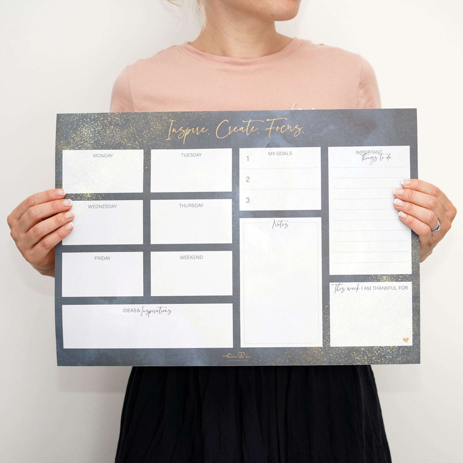 Schreibtischunterlage "Inspire. Create. Focus."