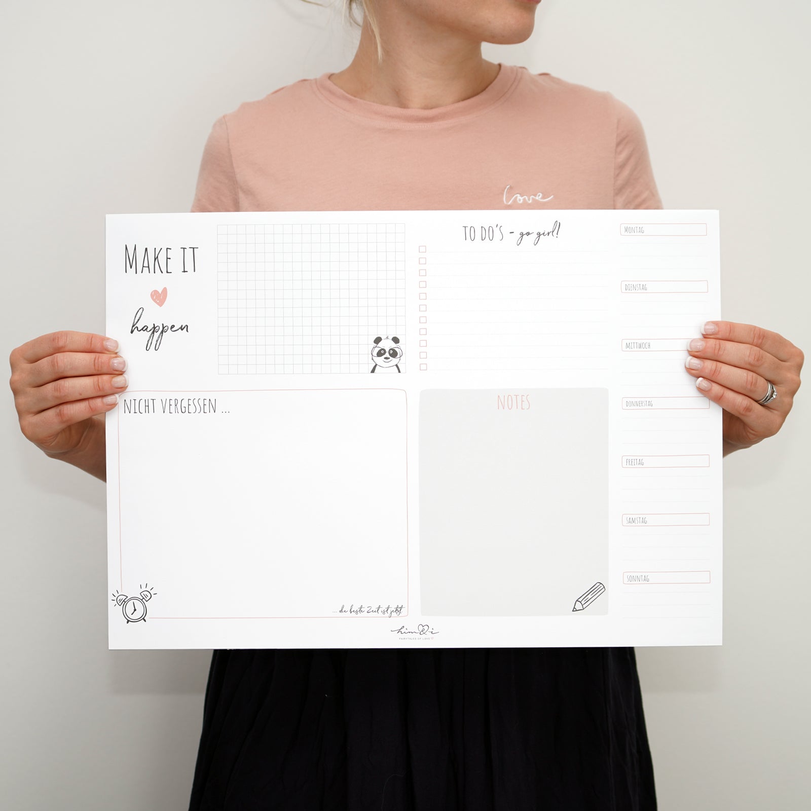 Schreibtischunterlage "make it happen"