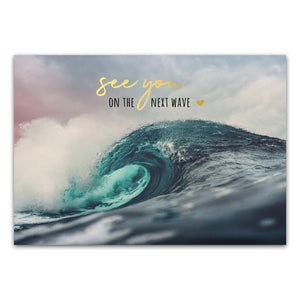 Postkarte "See you on the next wave"