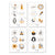 Stickerbogen Set "Adventskalender" mit 24 Stickern