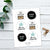 Stickerbogen Set "Glücklichmacher" mit 24 Stickern
