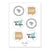 Stickerbogen Set "Glücklichmacher" mit 24 Stickern