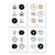 Stickerbogen Set "Glücklichmacher" mit 24 Stickern