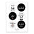 Stickerbogen Set "Panda" mit 24 Stickern